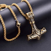 Halsband Mjölnir Gold