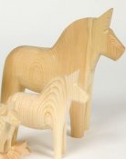 Dala horse - Dalecarlian horse 50 cm carved
