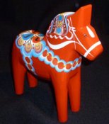 Dala horse - Dalecarlian horse 50 cm red
